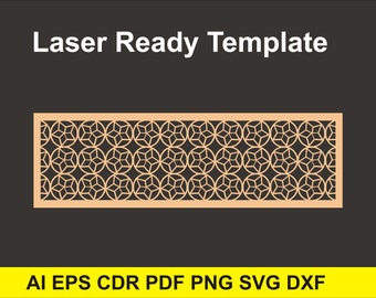 Geometric Patterns.  Laser Cutting File | Dxf, Svg, Jpg, Cdr, Eps Vector. CNC File, Suitable for wood, plywood, metal, plastic products