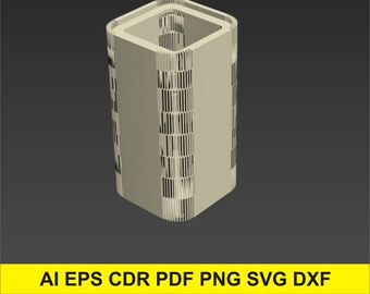 Piórnik, 3 i 4 mm, cięcie laserowe, pliki do druku laserowego / CDR, DXF.Ai, Eps, Png, PDF. model wektorowy, plik wektorowy, model 3D cięty laserowo.