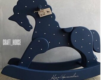 Vintage Plywood Rocking Horse Pattern and Directions Plywood Zoo Pony Wood Riding Toy Mid Century Child Toddler Birthday Christmas Project