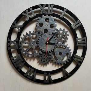 Laser Cut Clock Template. Wall Clock. Laser cut files SVG DXF CDR vector plans, files Instant download. 108