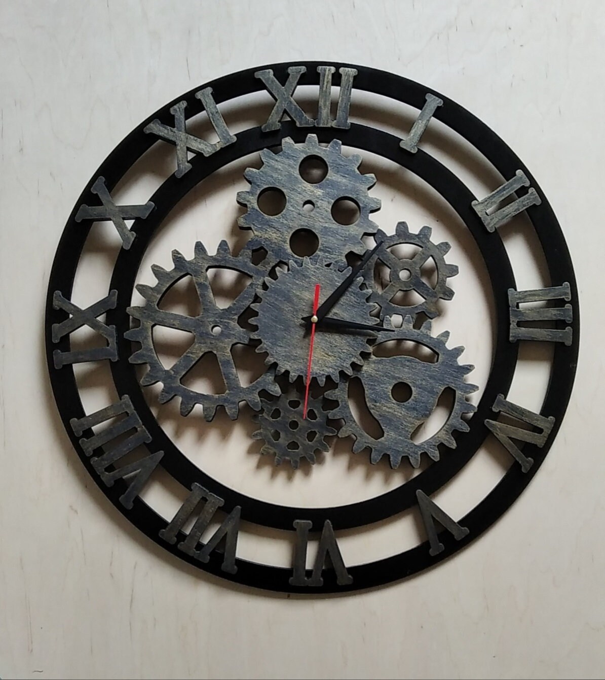 Laser Cut Clock Template. Wall Clock. Laser cut files SVG DXF CDR vector plans, files Instant download. 108