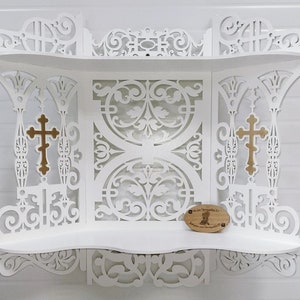 Laser Cut Home Iconostasis Wooden Shelf.Vector Laser Cut File CDR, SVG,PDF cnc files, lasercut,cdr, file lasercut. 89