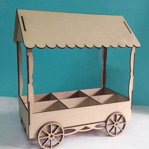 Laser Cut Candy Cart Template 302