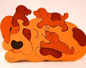 Dog Jigsaw Puzzle Kids Puzzle Game Laser Cut CNC 474