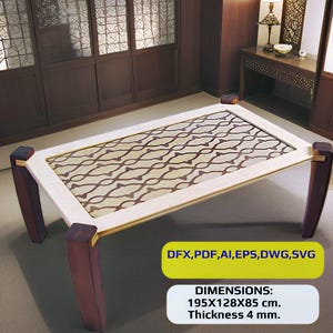 Coffe table. Laser cut furniture. Laser cut files SVG DXF CDR vector plans, files Instant download, cnc pattern, cnc cut, laser cut. 26