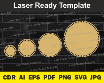 Base en bois Ensemble de fonds de panier. Gabarit découpé au laser. Lot de bas pour paniers au crochet. Pdf, dxf, svg, cdr 200
