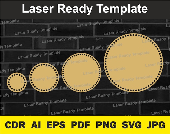 Wood base Basket bottoms set.Laser cut template. A set of bottoms for knitted crochet baskets.Pdf ,dxf, svg, cdr 200