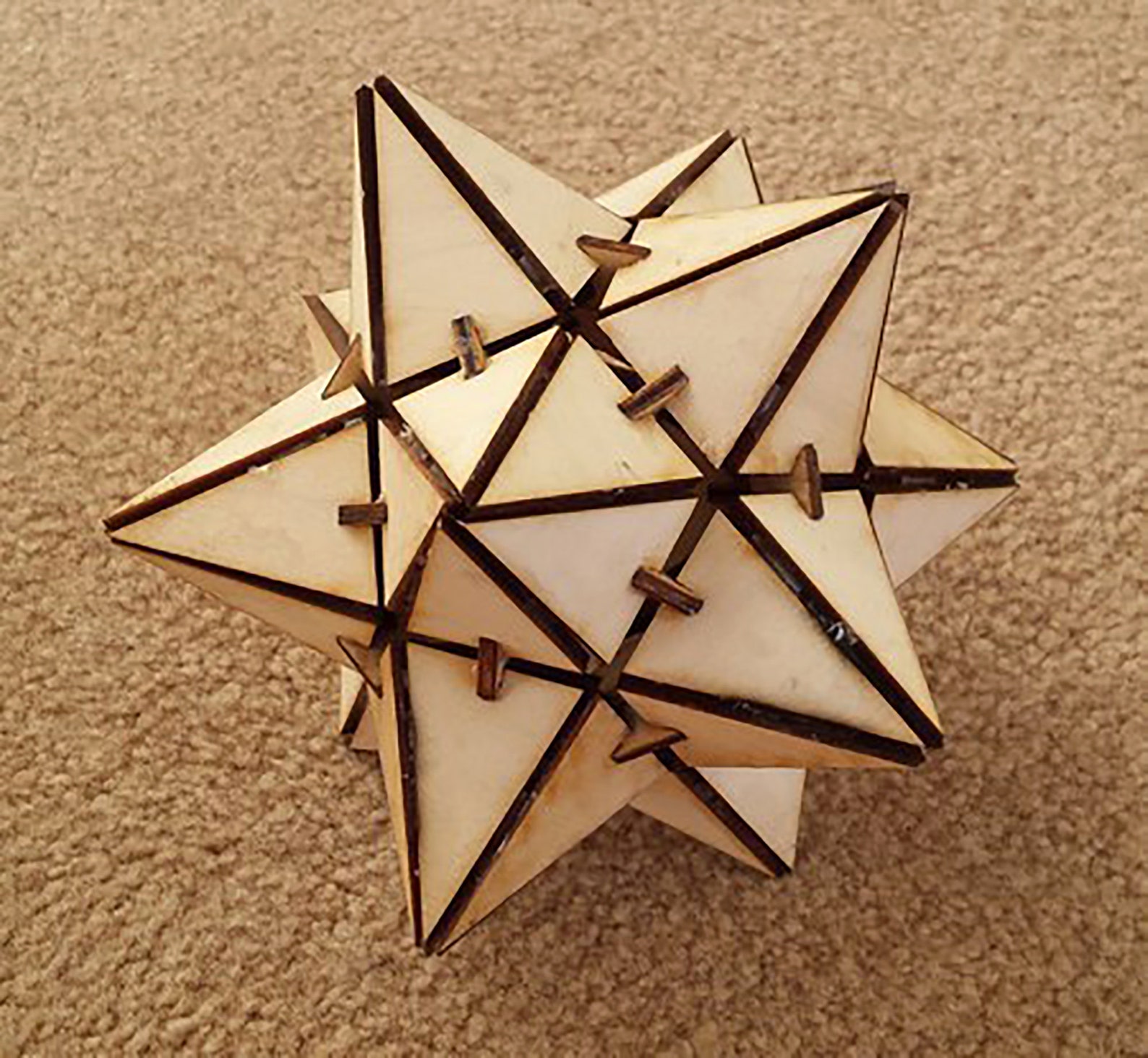Laser Cut Dodecahedron Template 307 Etsy