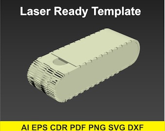 Sunglasses Case. Vector svg, dxf, cdr, ai, eps,png  for CNC, vector file, digital vector art, cnc, cnc file, cnc pattern, cnc cut, laser cut