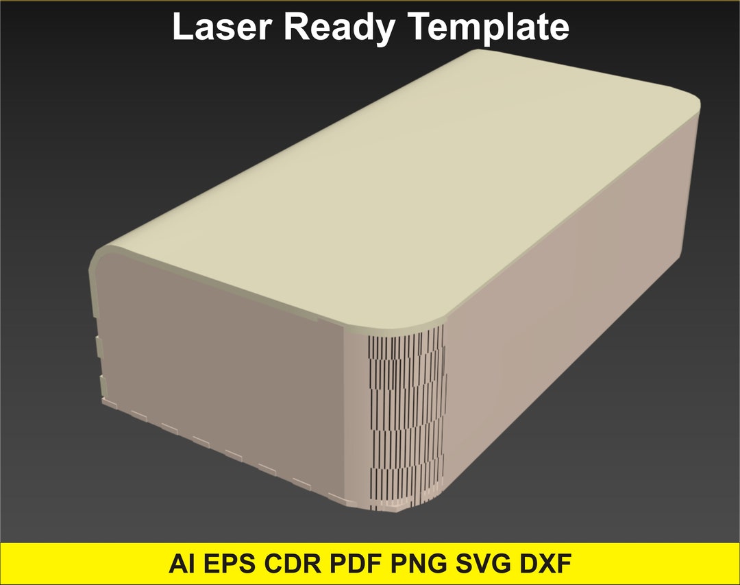 Cnc Plans Box Template Laser Cut Box Cnc Wood Box Template Dxf Files ...