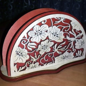 Laser Cut Serviettenhalter, Dekorativer Serviettenhalter