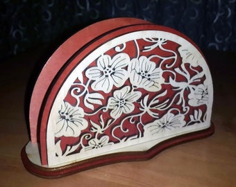 Laser Cut Decorative Napkin Holder 315