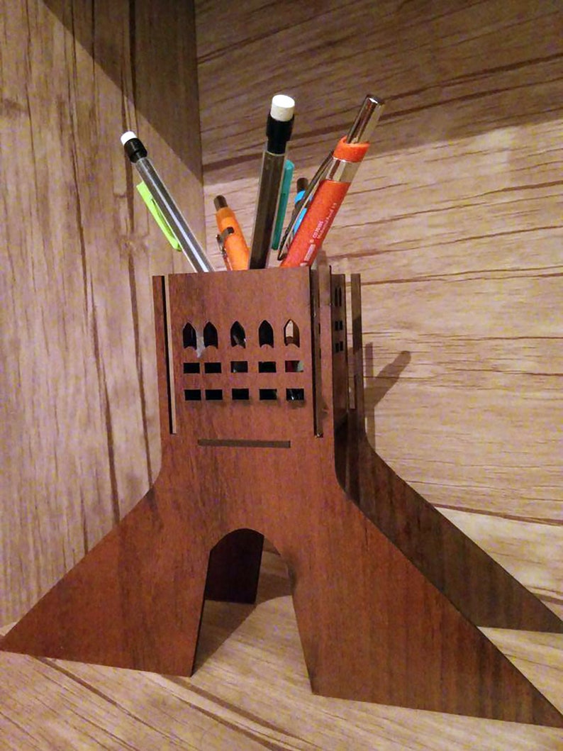 Laser Cut Pencil Holder Template 296 Etsy