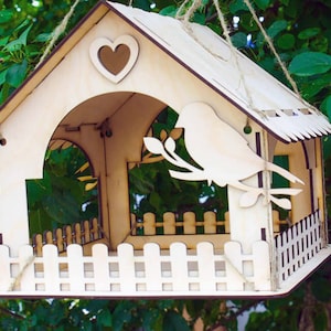 laser cut file bird feeder 522