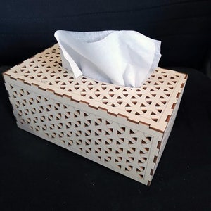 Laser Cut Tissue Box Template 294