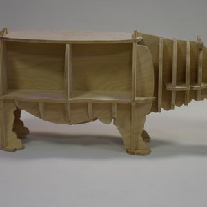 Hippo shelf, table. Laser cut files SVG DXF CDR vector plans, files Instant download, cnc pattern, cnc cut, laser cut. 31