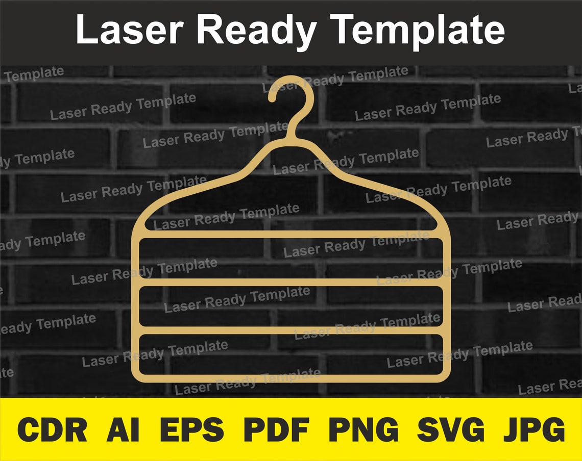 Hangers. Laser Cut Template. Hangers for Children Adults Etsy