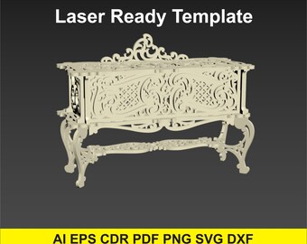 SVG pattern jewelry box and vector template gift box.