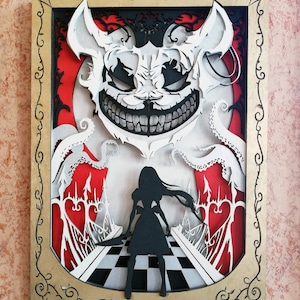 Alice Otherlands glowforge 3d decor Sztuka warstwowa 569