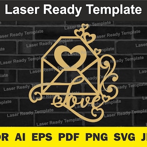 Heart laser cut, valentine dxf, cnc file, svg files, wooden heart plaque, wood heart laser, heart dxf, hearts svg, laser cut