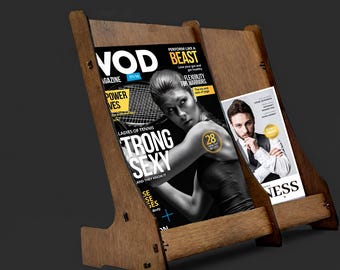 Laser Cut Book Display Stand. Laser cut files SVG DXF CDR vector plans, files Instant download, cnc pattern, cnc cut, laser cut. 71