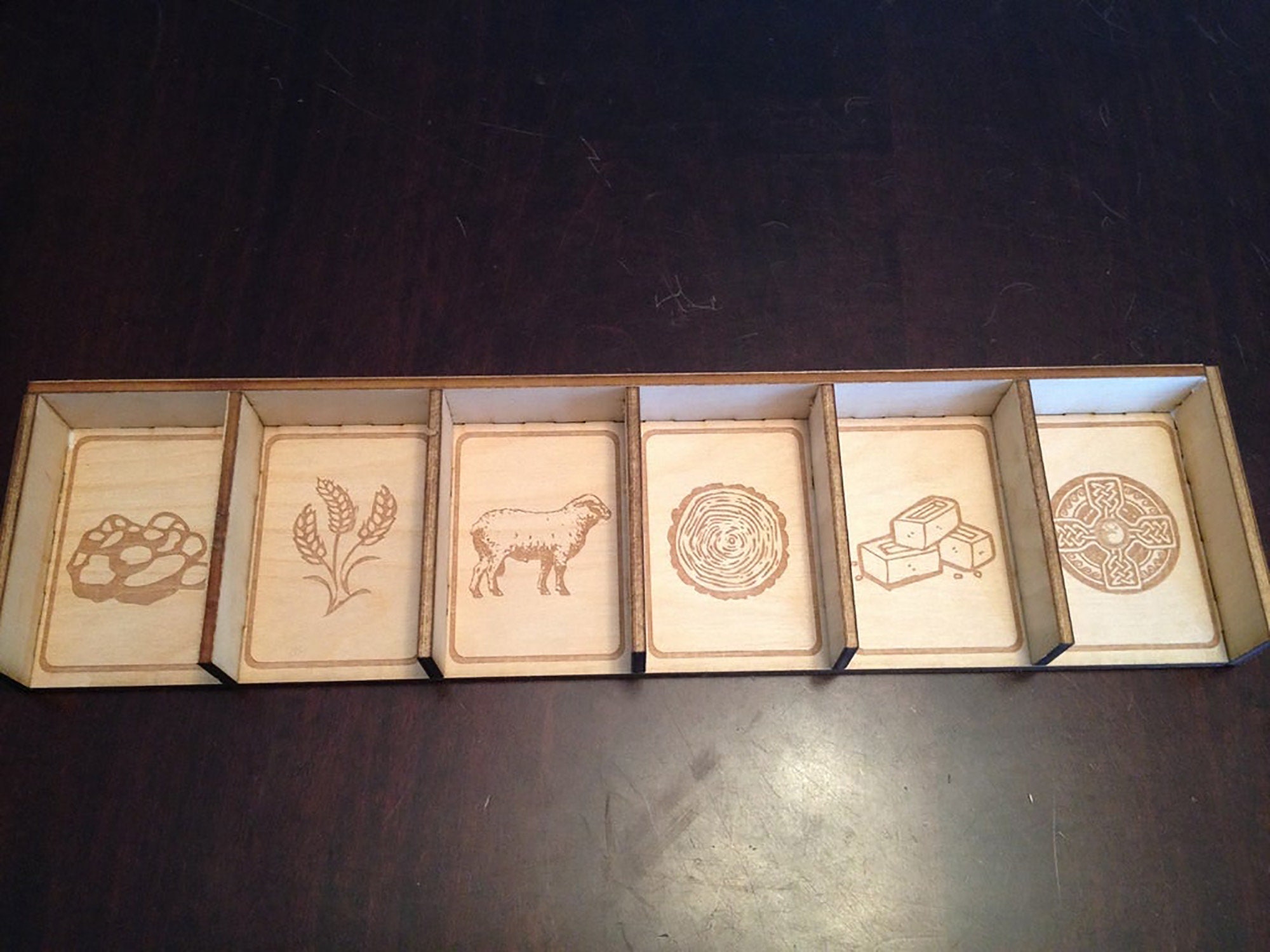Laser Cut Catan Card Holder 4mm Plywood 170