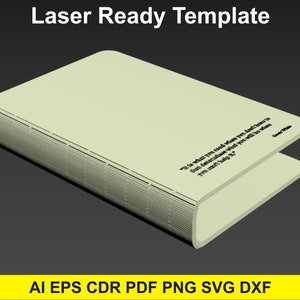 Book cover. Laser cut files SVG DXF, dxf files for laser, dxf project, laser file, laser machine, vector laser cut, svg plans