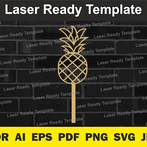 pineapple svg cake topper