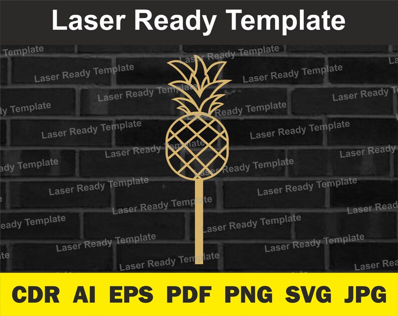 Pineapple Svg Cake Topper Etsy