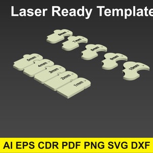 Universal CNC Cam Clamp File.Radius.Cut Out Your Own Pressure Clamps. X-Carve, or other Hobby CNC .SVG, Eps,Ai, Dxf, Cdr,Pdf Files Included.