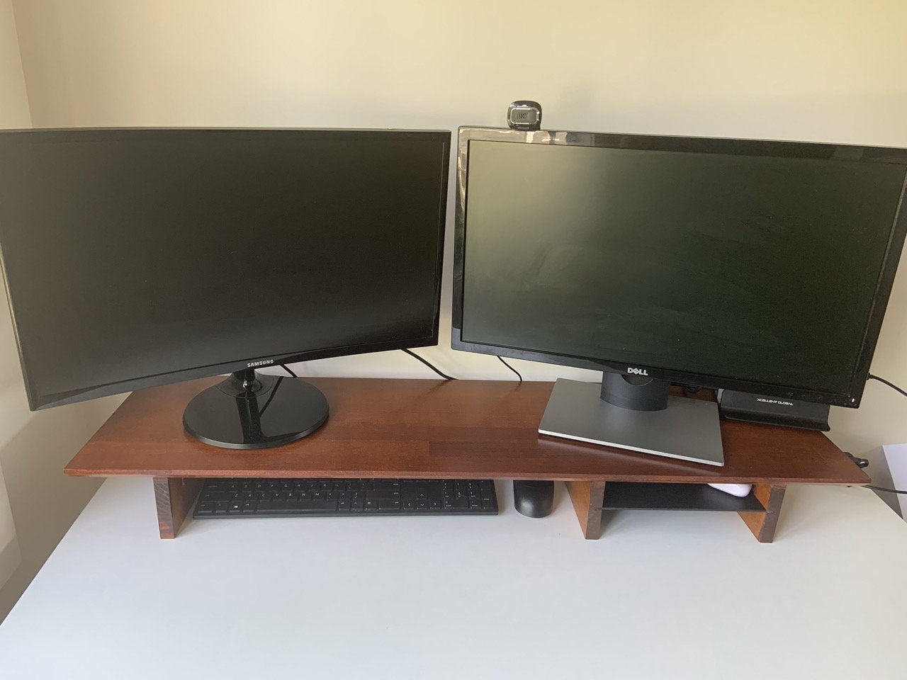 Extended Table Monitor Dual Monitor Table for Screen Raiser Stand Desktop Table Monitor Stand ...