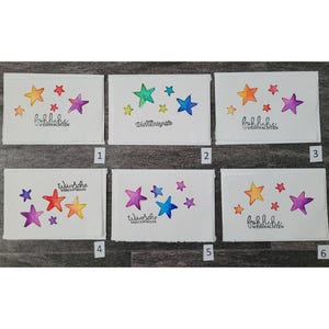 weihnachtskarte grußkarte handgefertigt aquarell auf büttenpapier