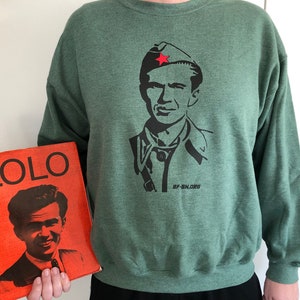 Ivo Lola nije sam- dugi rukav, tuta, dukserica - Sivozelena topla majica - Heather Sport Dark Green adult crewneck sweatshirt OUTLET