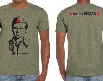 Ivo Lola nije sam - Majica kratkih rukava maslinasto sive boje - T-shirt Heather Military Green