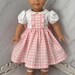 Frill Color Checkered Doll Dress