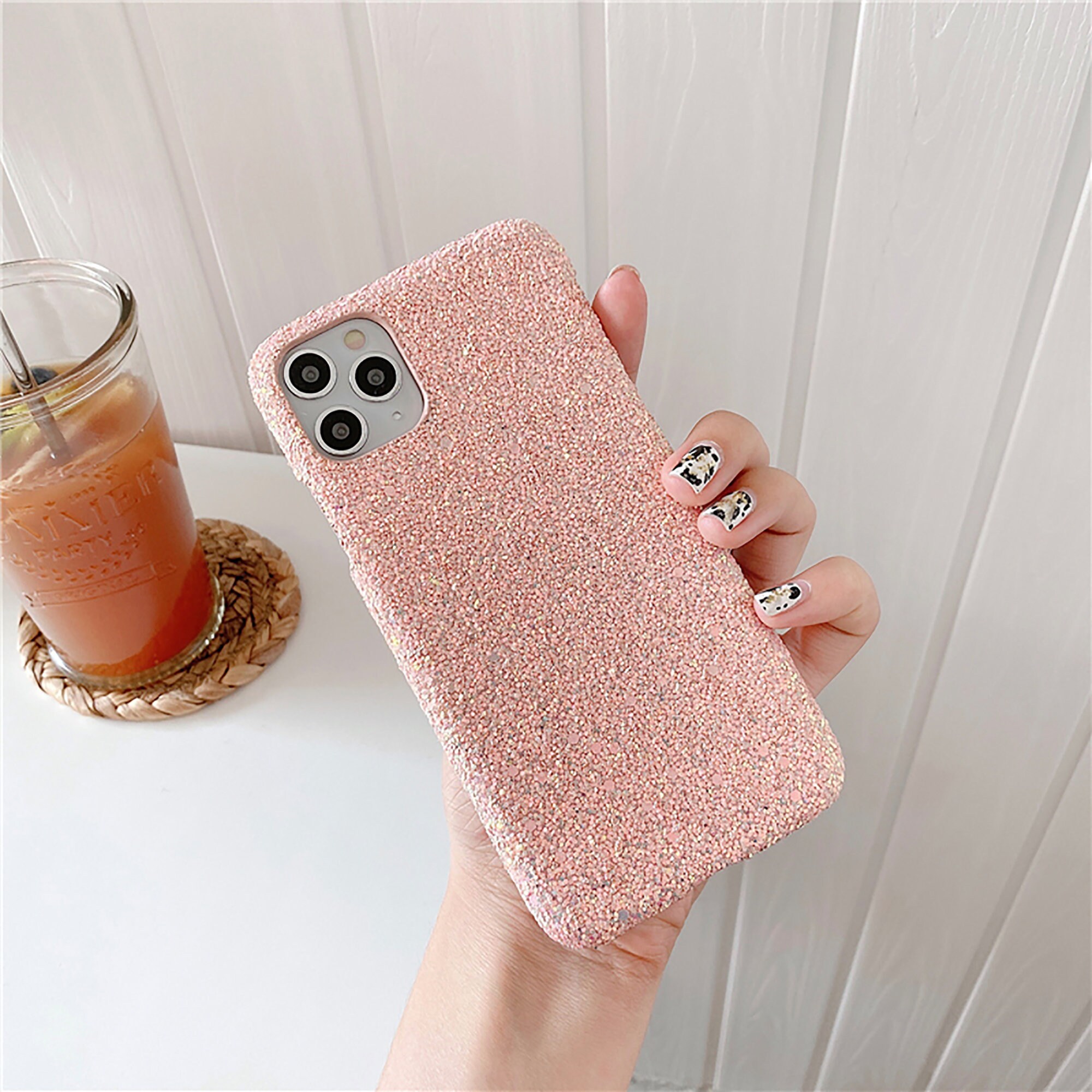 Glitter Orange Pink Soft Cases For iPhone 12 Mini iPhone 12 Etsy