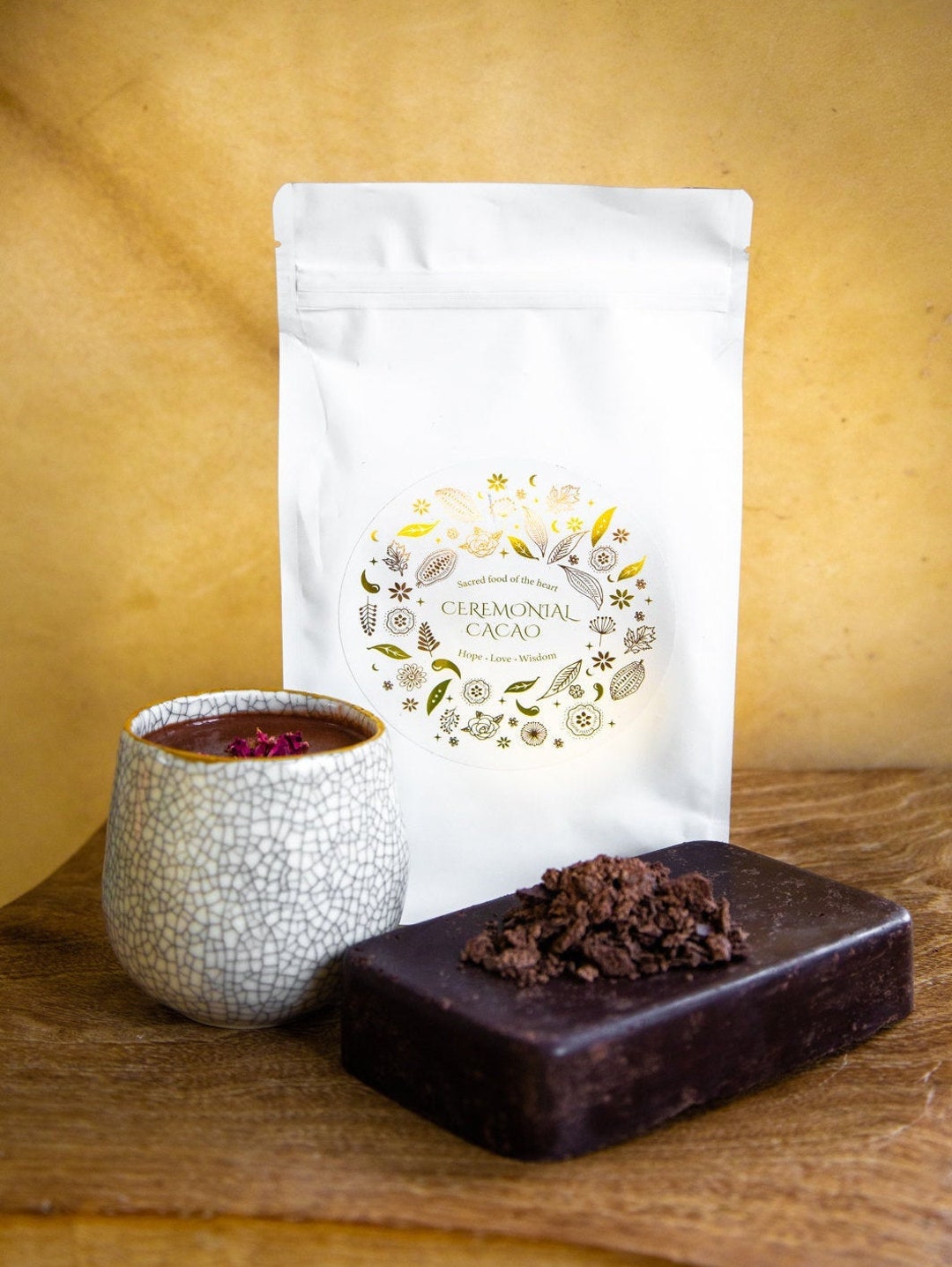 100% Ceremonial Ecuadorian Cacao Paste Raw Cacao Ceremonial Cacao UK ...