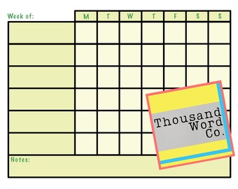 Roommate Chore Chart | Etsy