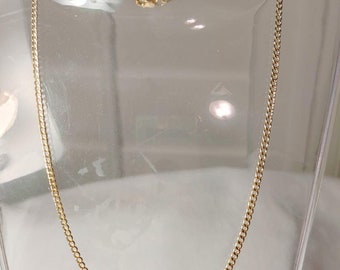 10K Yellow Gold Curb Necklace (16") (1.40g)