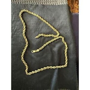14K Yellow Gold 1.5mm Rope Necklace (22 Inches) (1.70 g)