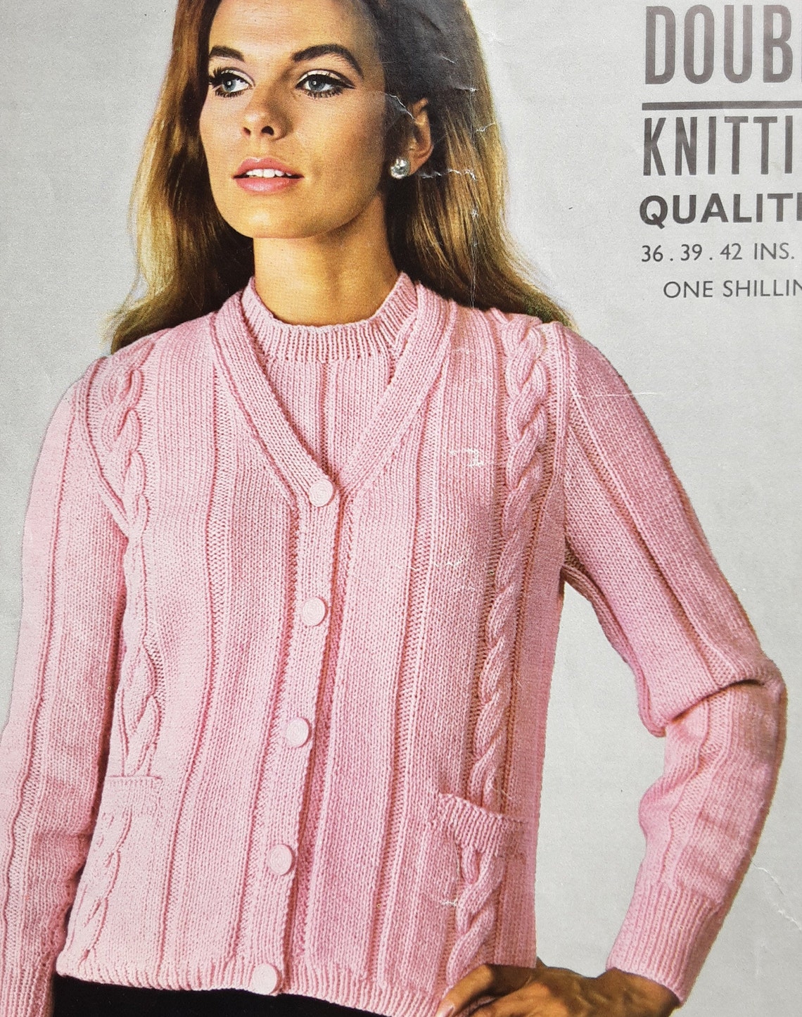 Ladies Twin Set/pdf/knitting Pattern/dk/vintage Knitting Etsy