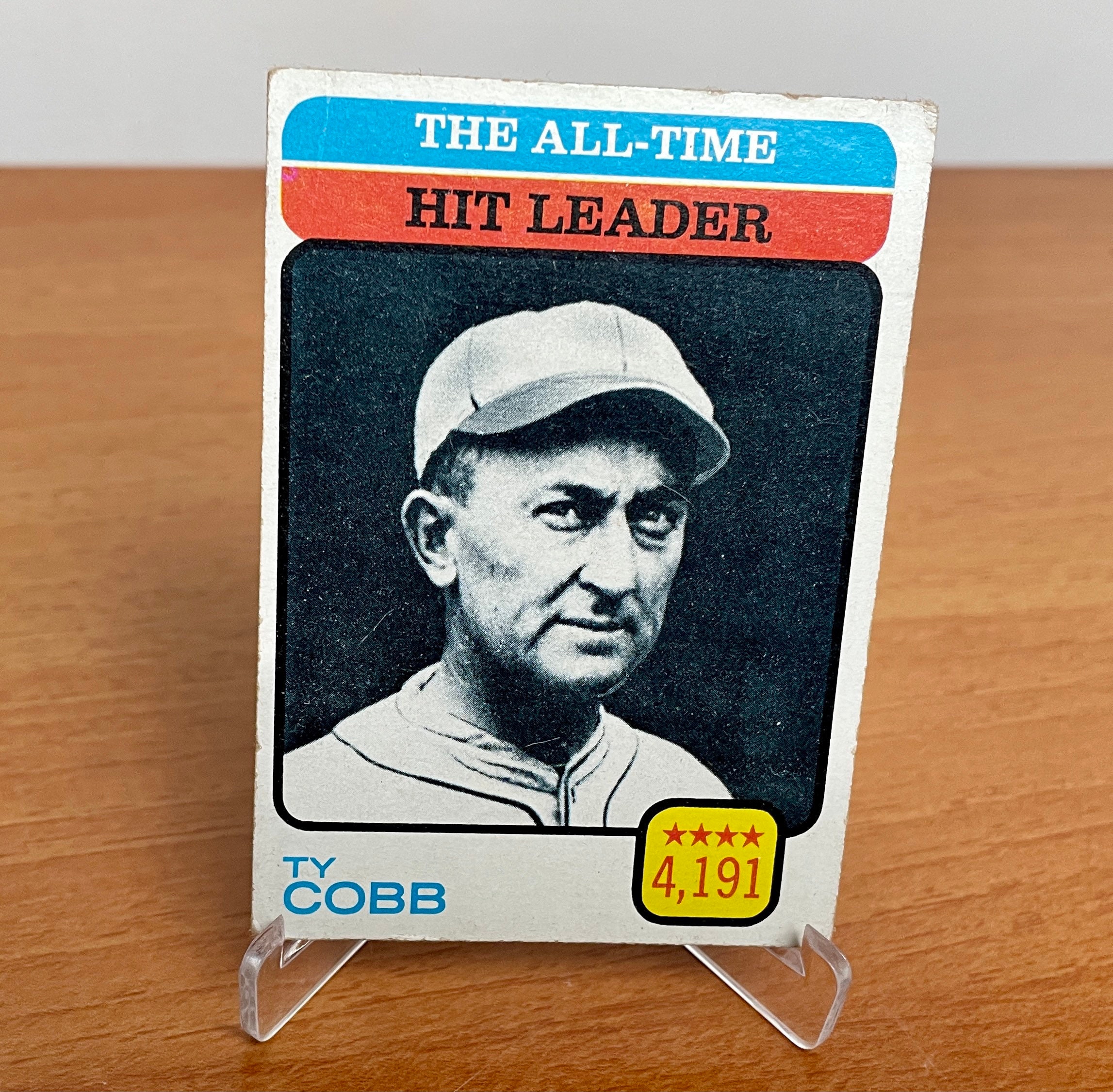 Ty Cobb 1973 Topps 471 Alltime Hit Leaders Vintage Baseball Etsy