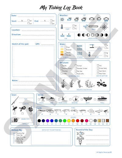 Awesome Fishing Log Book, Visual and Practical Journal: Record Your ...