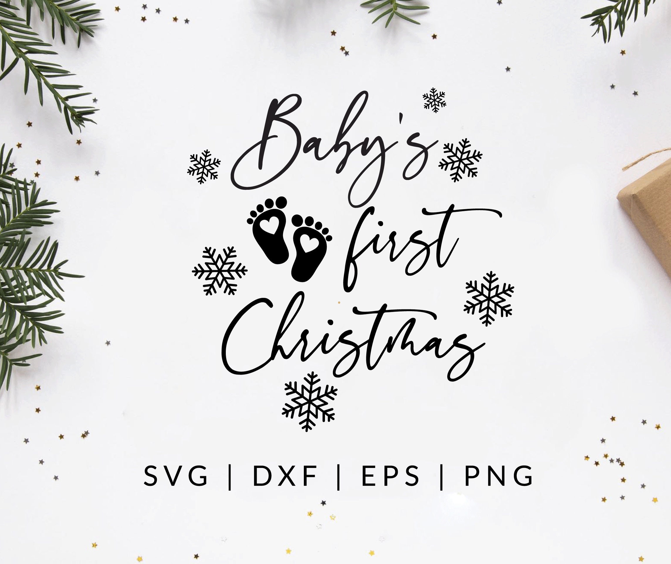 Baby's First Christmas SVG Christmas SVG Christmas Baby Etsy