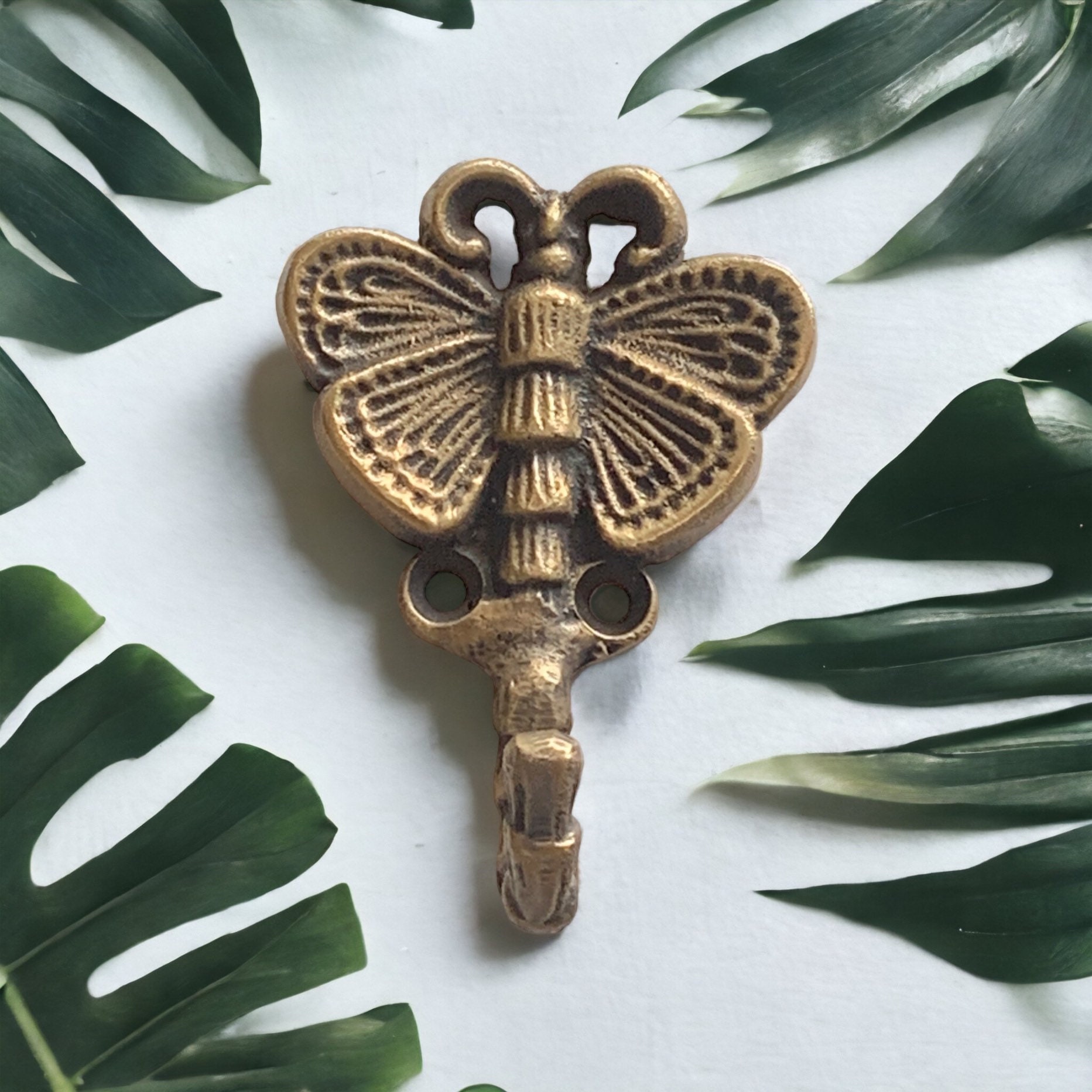 Butterfly Brass Wall Perfect for Makeovers, Bathroom Towel