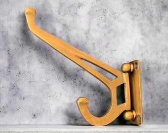 Swivel art deco wall hook, vintage style wall door coat hook or bathroom towel hook. Perfect hook for small spaces and porch or hallway.