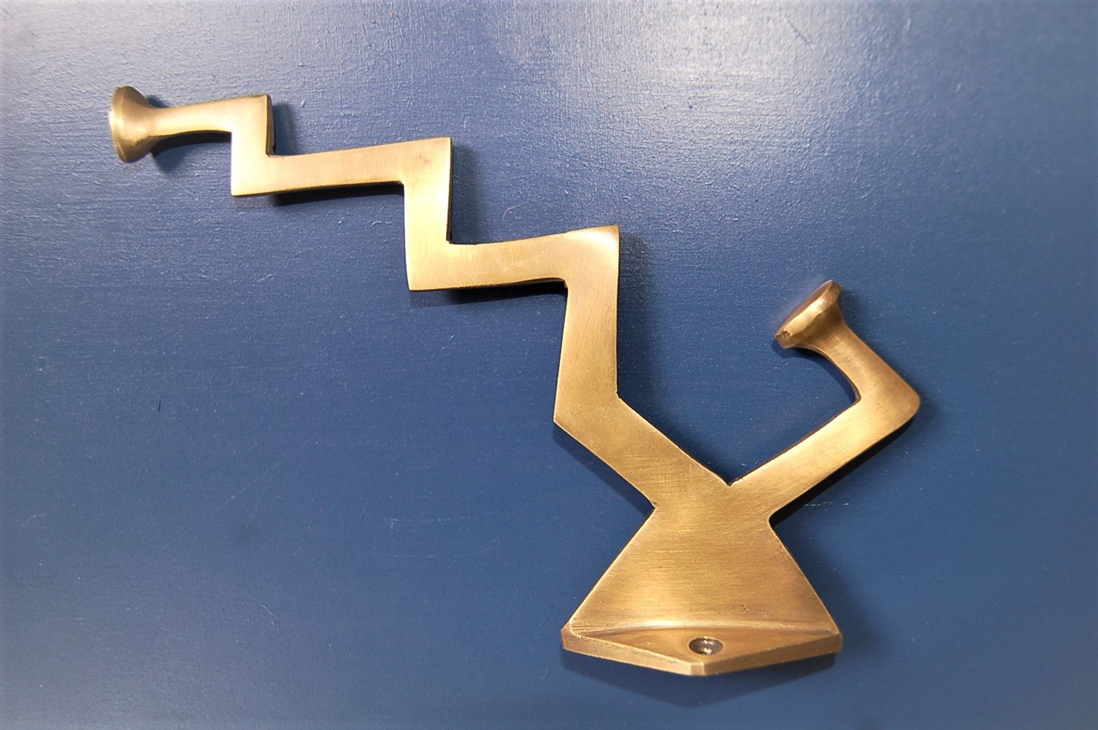 Massiver antiker Messing Kleiderhaken Wandhaken oder | Etsy