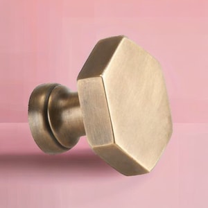 Hexagonal Kitchen  handles made from solid brass. Over 20 + styles of cabinet pulls, wardrobe handles, drawer handles, wall hooks and more.