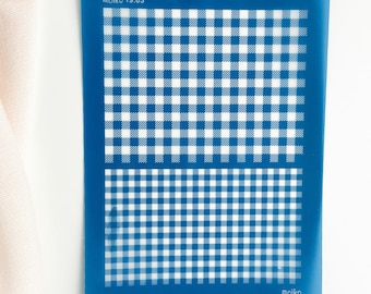 MOIKO 19.03 Polymer clay silk screen, Floral silk screen, Clay silk screen, Checkered silk screen, Polymer clay supplies