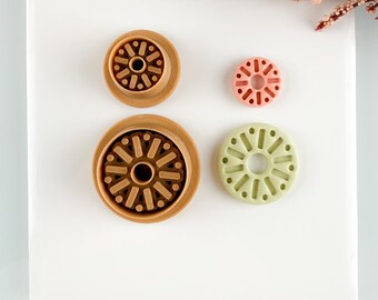 Erica Boho Embossed 3D Printed Trending Polymer Clay Earring Cutter